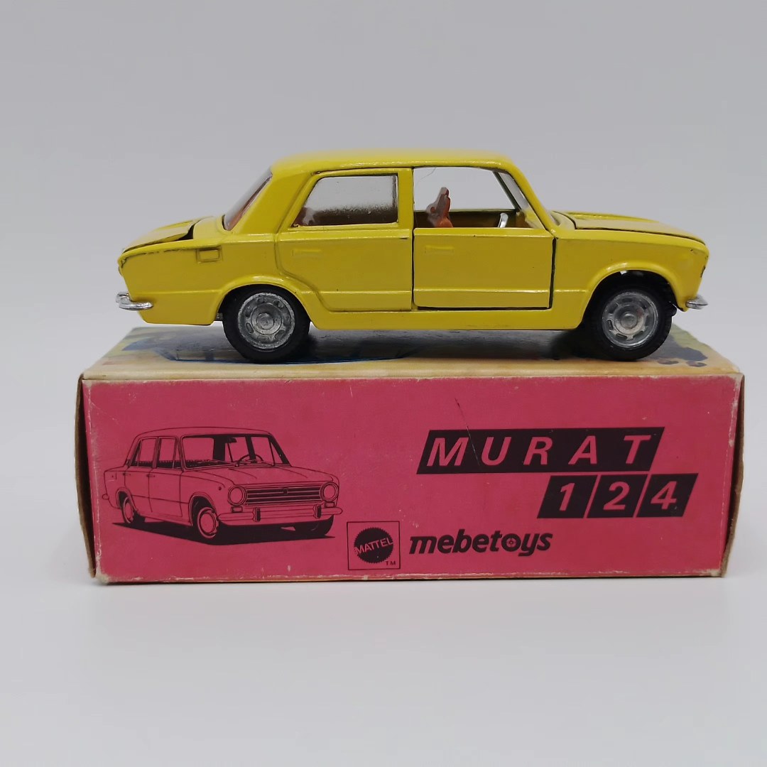 🔥🔥🔥MEBETOYS MURAT 124 SARI RENK KUTUSUNDA 70 LI YILLAR DA