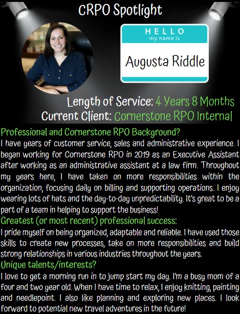 Cornerstone RPO - Get to know the #CRPO team. Say HELLO to...
