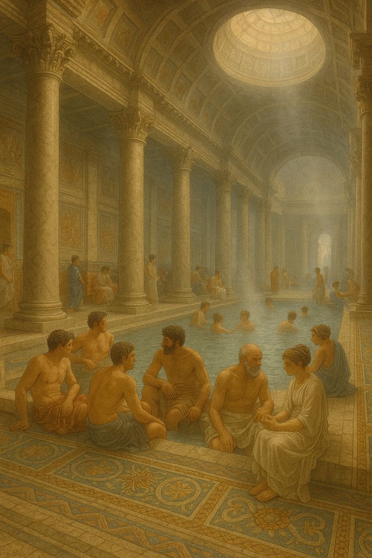 Sonu - Roman Leisure: Life in the Ancient Thermae | AI Historical Scene ...