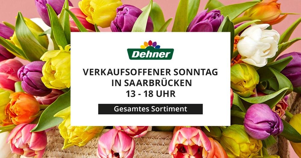 Verkaufsoffener Sonntag Dehner Garten-Center in Saarbrücken