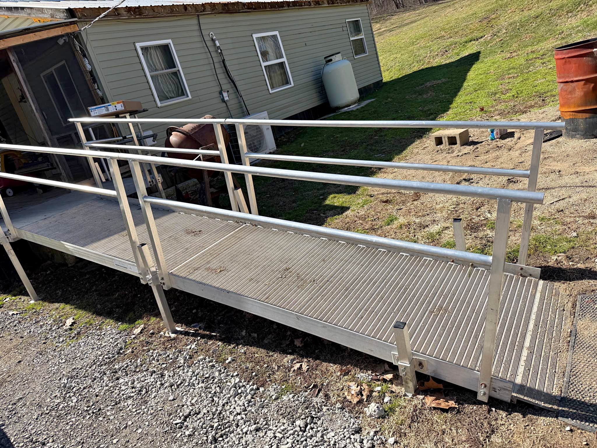 24ft Aluminum Wheelchair Ramp with Handrails - Access Ramps ...