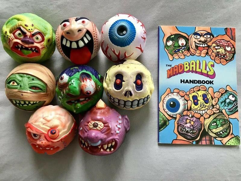 1986 AmToy Mad Balls: Snake Bait, Screamin' Meemie, Oculus Orbus