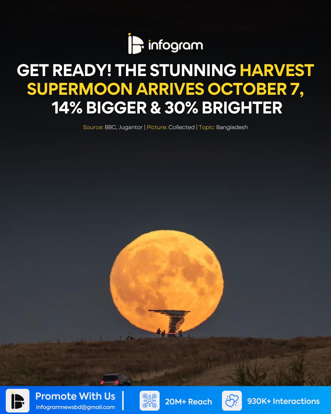 InfoGram - Don't miss this guys! | Harvest Supermoon arrives October 7 ...