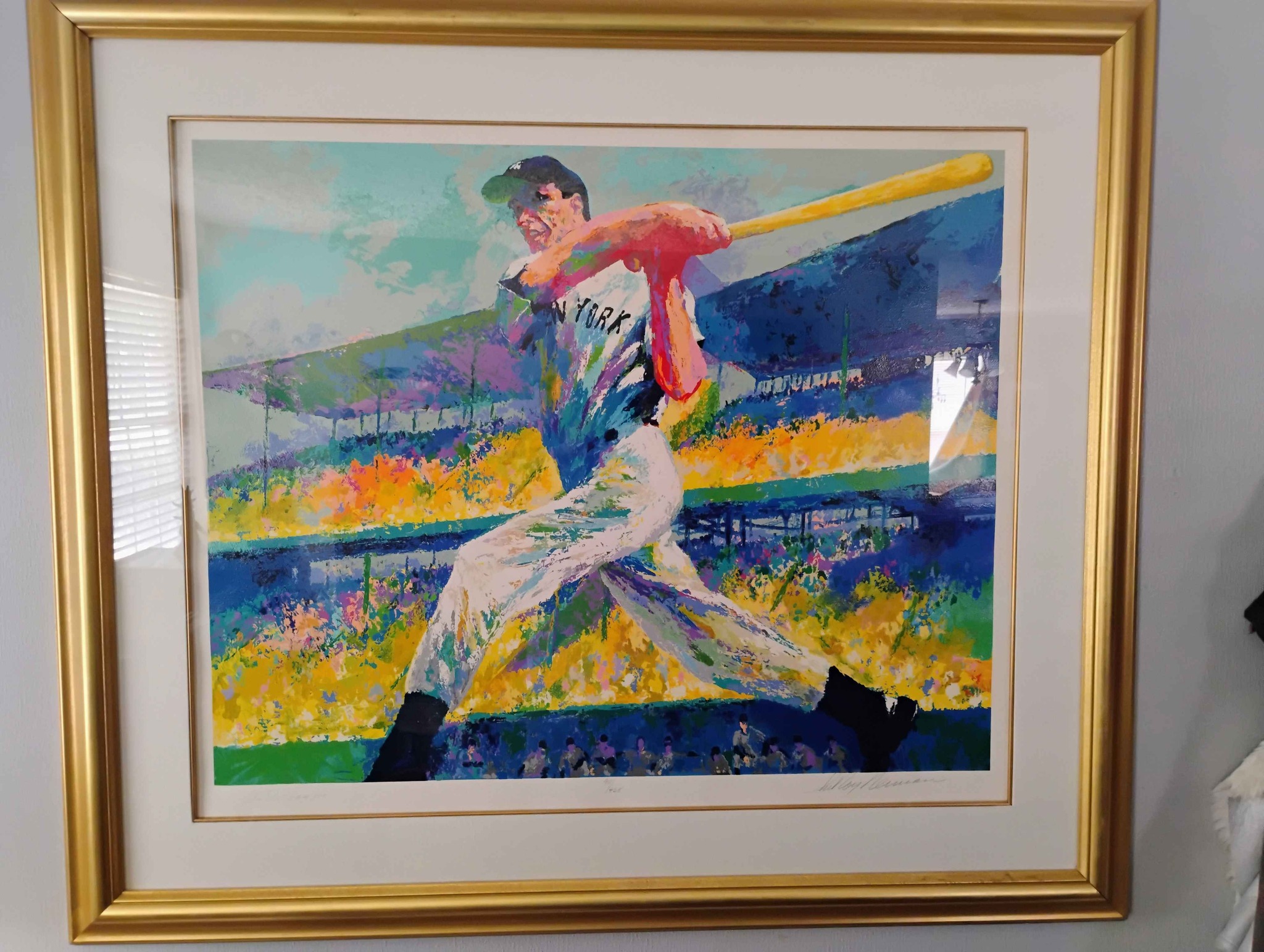 Joe DiMaggio the cut collectible Leroy Neiman and Joe DiMaggio 