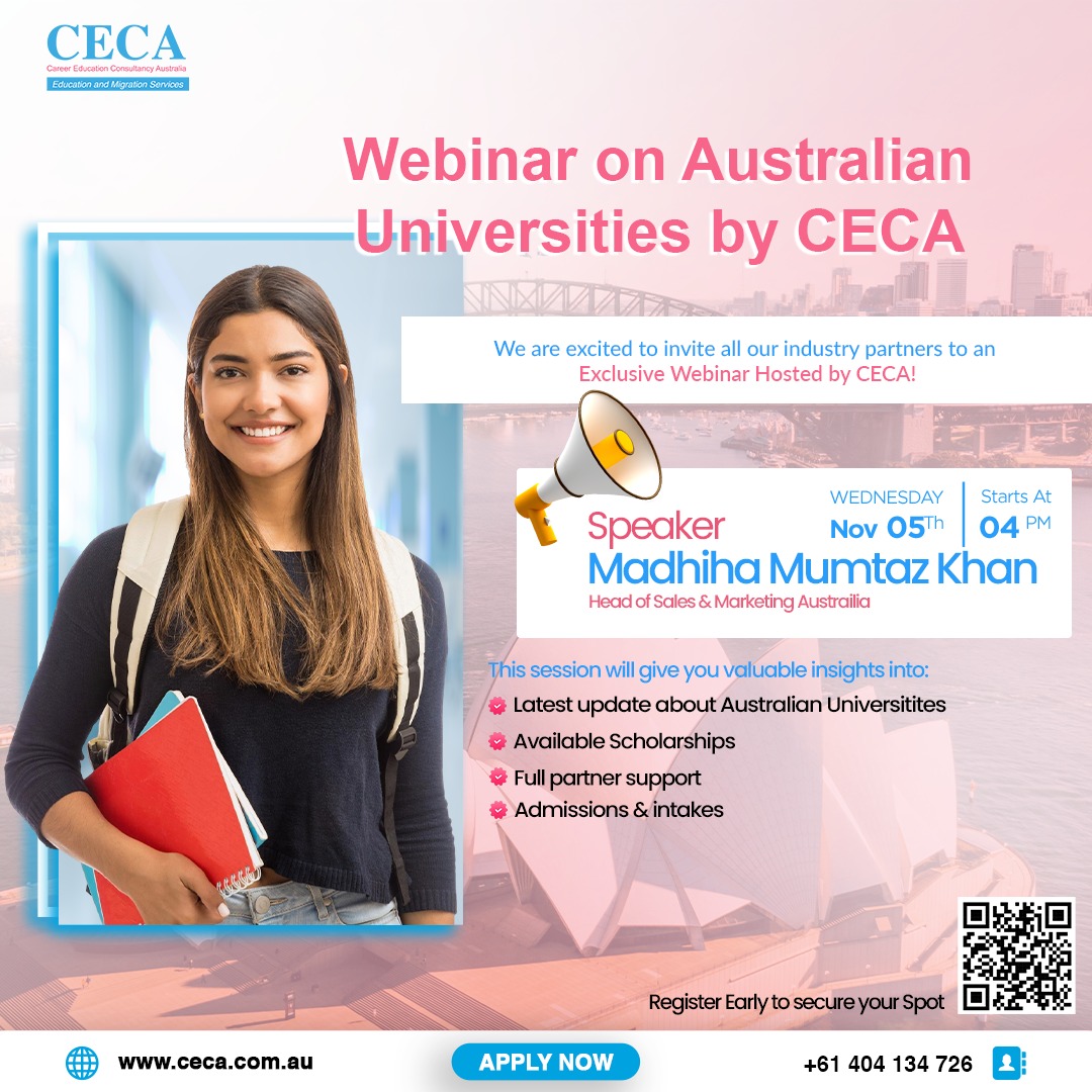 Webinar on Australian Universities by CECA