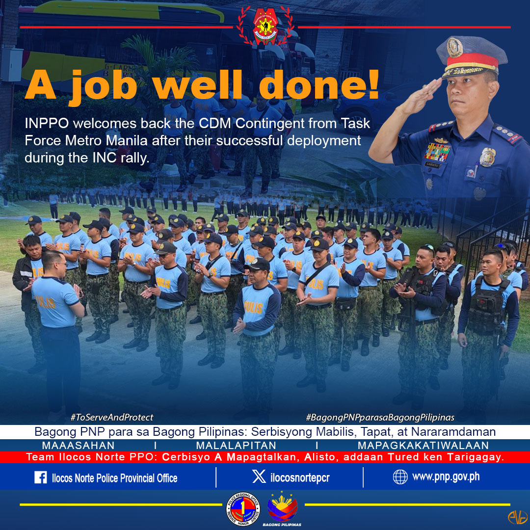 Ilocos - INPPO WELCOMES CDM CONTINGENT FROM TASK FORCE METRO MANILA The ...