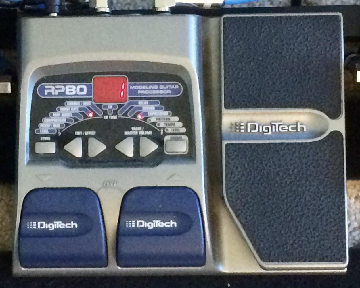Digitech RP80 guitar processor pedal review