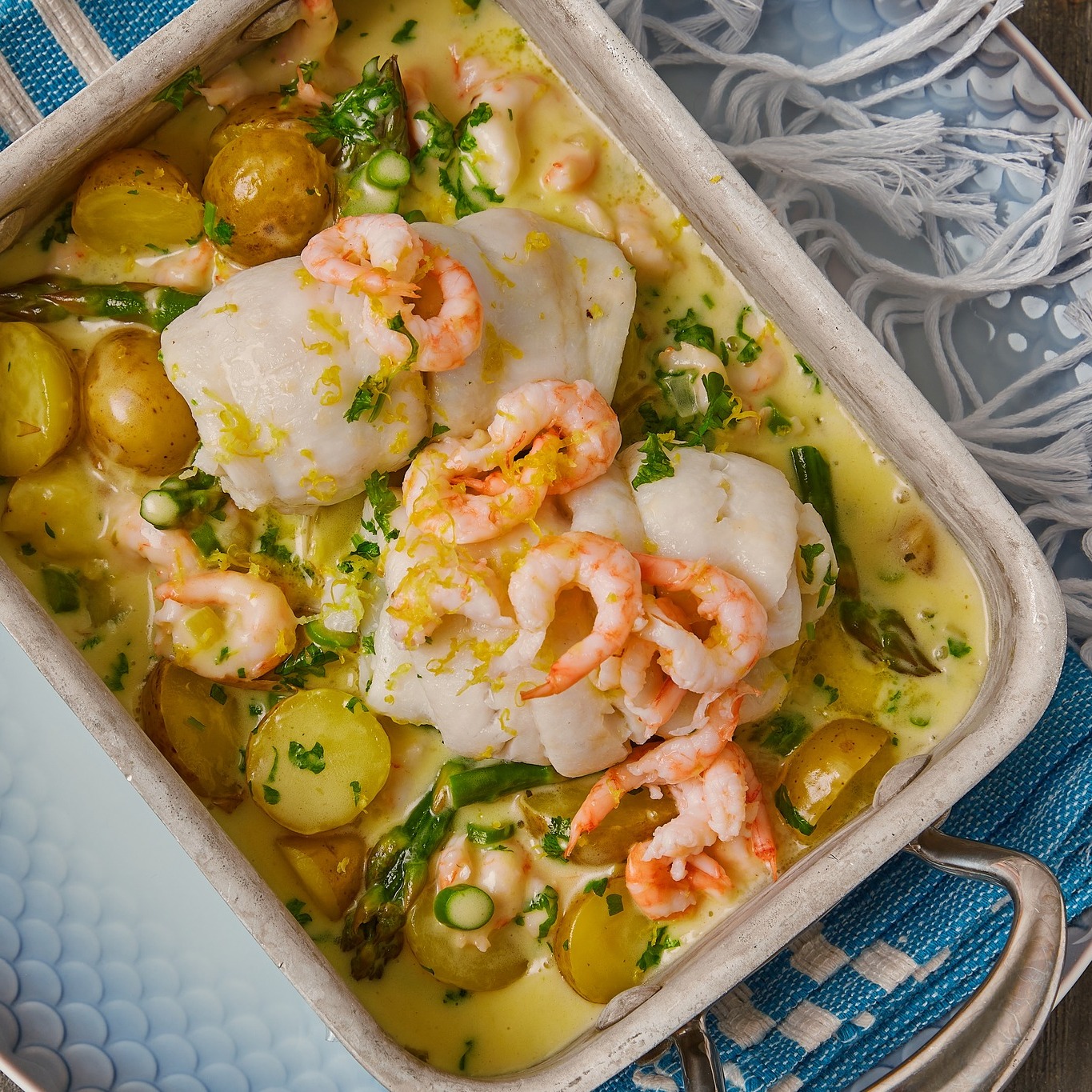 Skagenfood - Citron & persillebagte rødspætte paupietter med frikasse ...