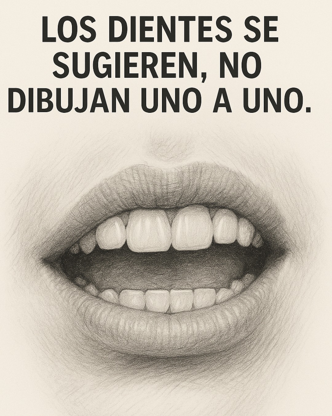 Drawing - 😁 Los dientes se sugieren, no se dibujan uno a uno En el ...