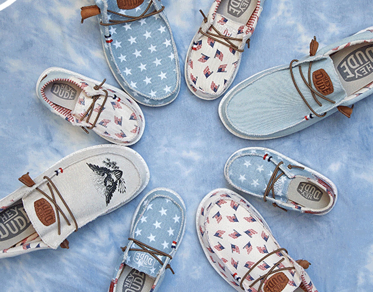 These women's Hey Dudes in that classic boat shoe style are 39