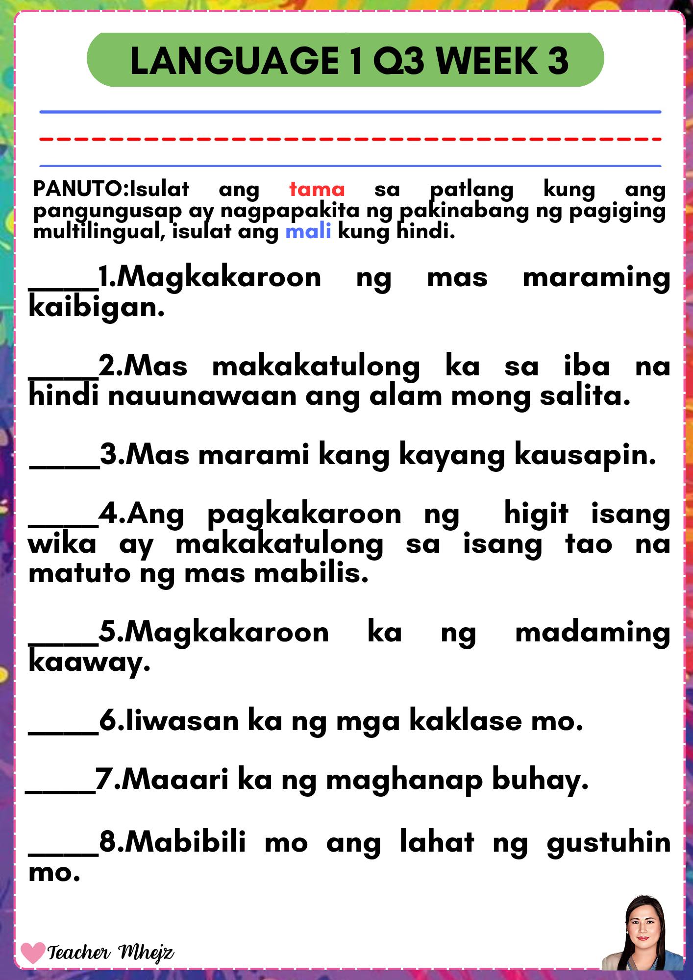 Free Grade 1 Files... - Free Grade 1 Files -Teacher Mhejz
