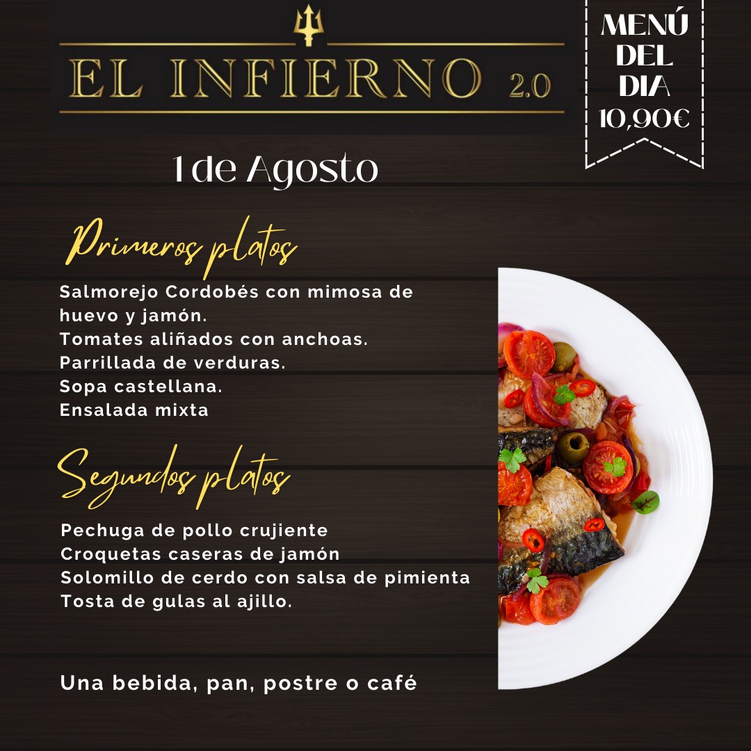 🔥 ¡Menú del Día Infernal! 🔥... - Restaurante el Infierno 2.0 | Facebook