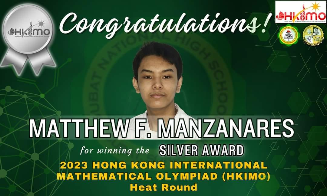 Gubat - Congratulations to Matthew Manzanares on his incredible ...
