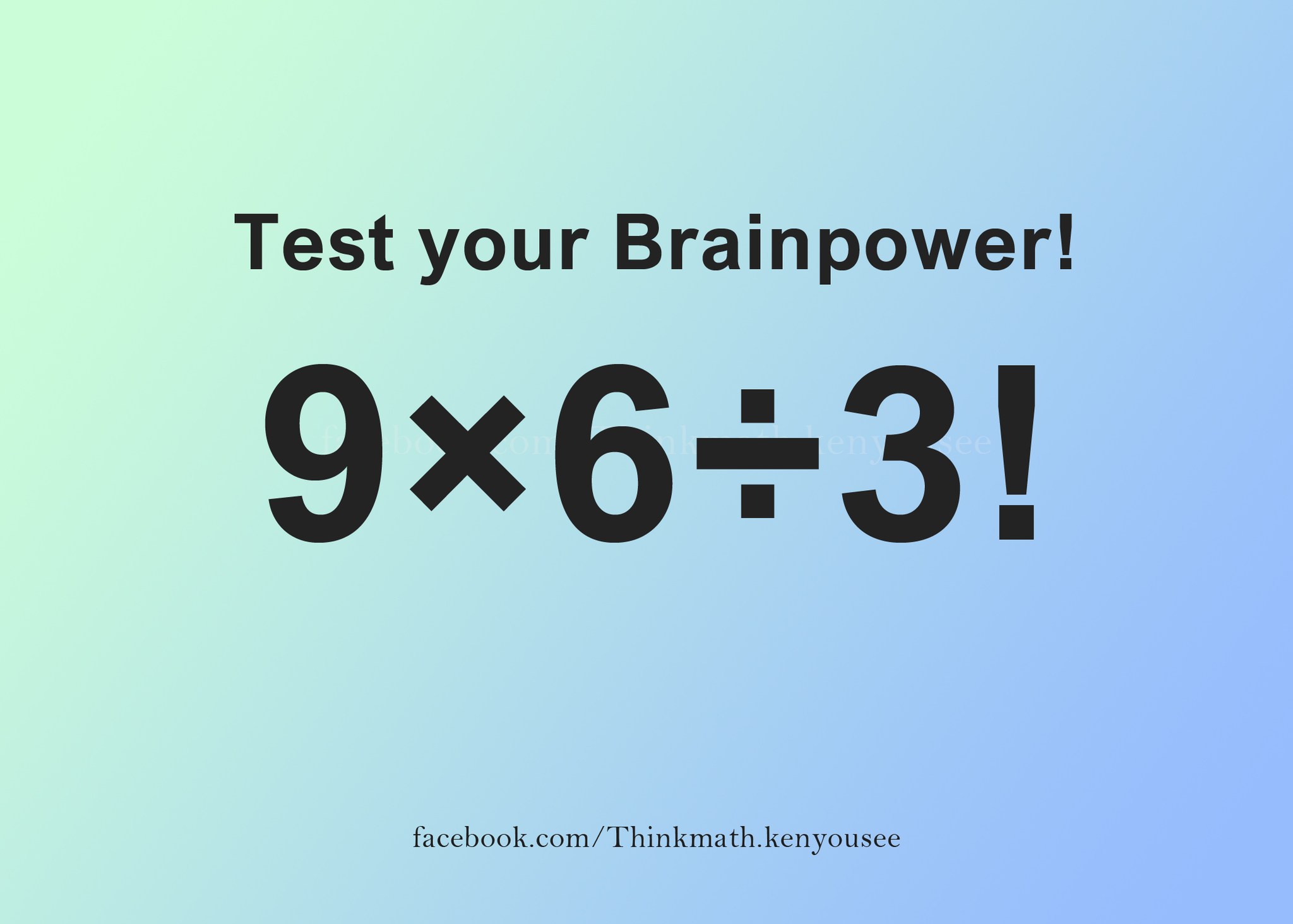 Ken - Here’s your daily math challenge, no calculator, just pure ...