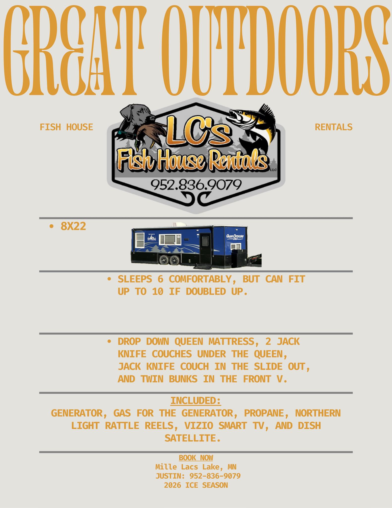 LC’S Fish House Rentals