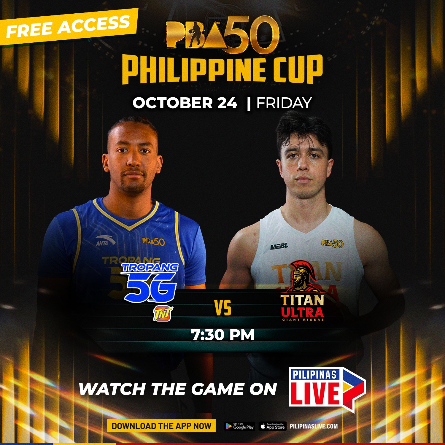 Pilipinas - TITANS AGAINST THE TROPA! The new PBA squad, Titan Ultra ...