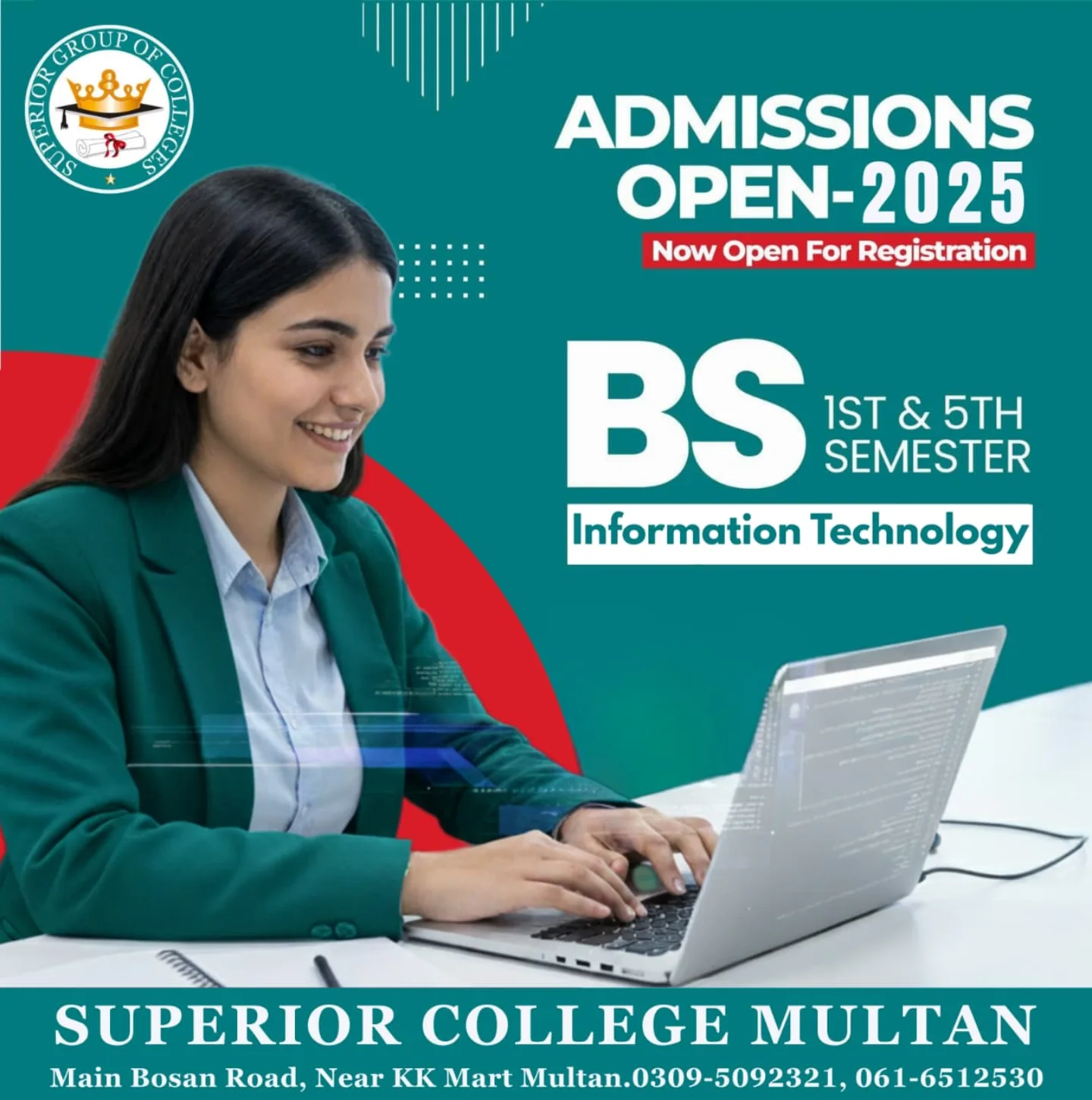 🎓 Admissions Open 2025 –... - Superior College Multan | Facebook
