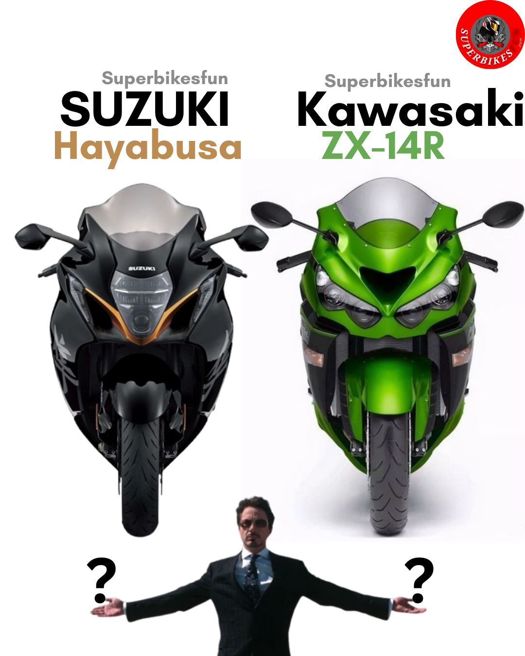 Suzuki Hayabusa vs Fireblade powered go-kart