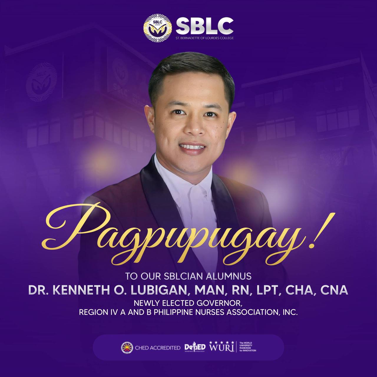 SBLC - SBLC ALUMNUS IS A GAWAD GALING AWARDEE! SBLC... | Facebook