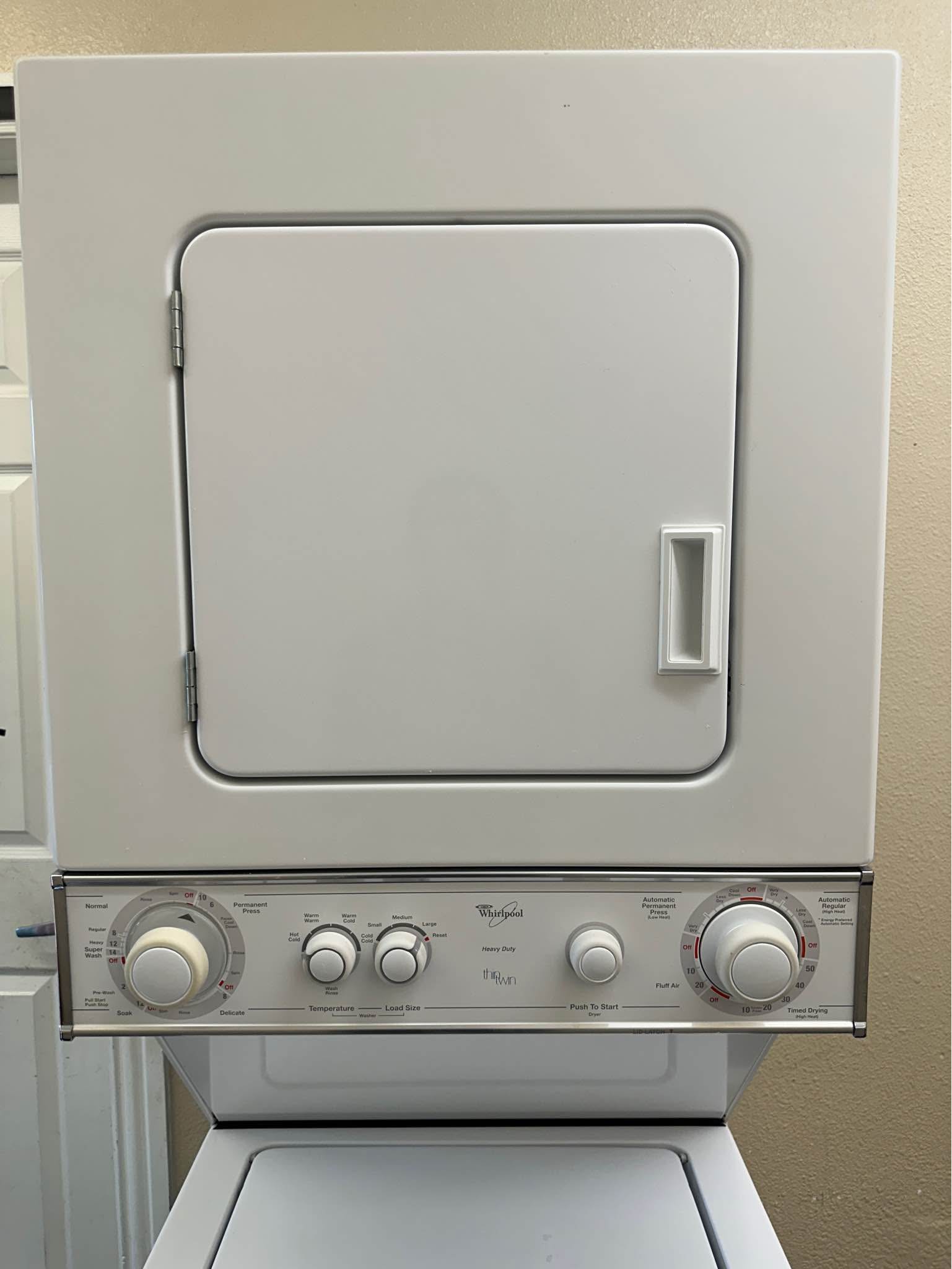 24” Whirlpool Electric Stackable W&D Unit - Washer & Dryer Sets - The ...