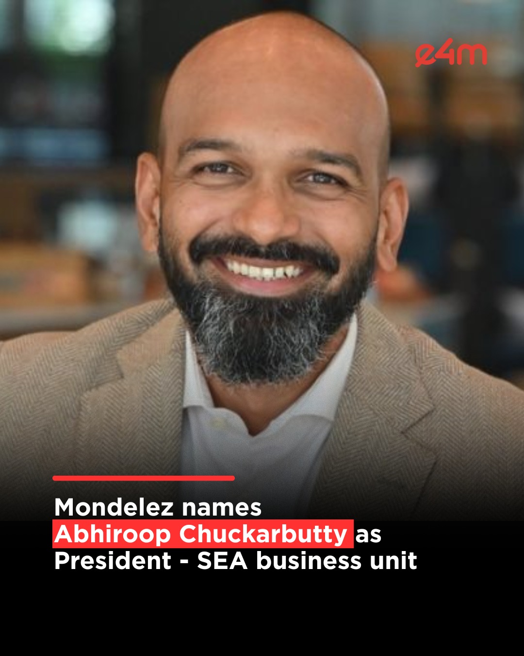 exchange4media - ⚡Mondelez names Abhiroop Chuckarbutty as... | Facebook