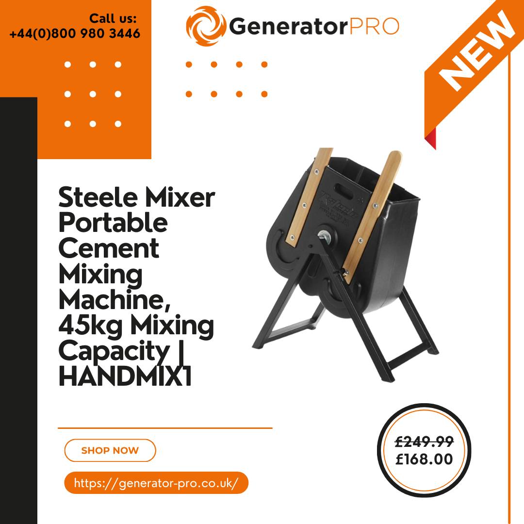 Generator PRO - NEW PRODUCT: Steele Mixer Portable Cement... | Facebook