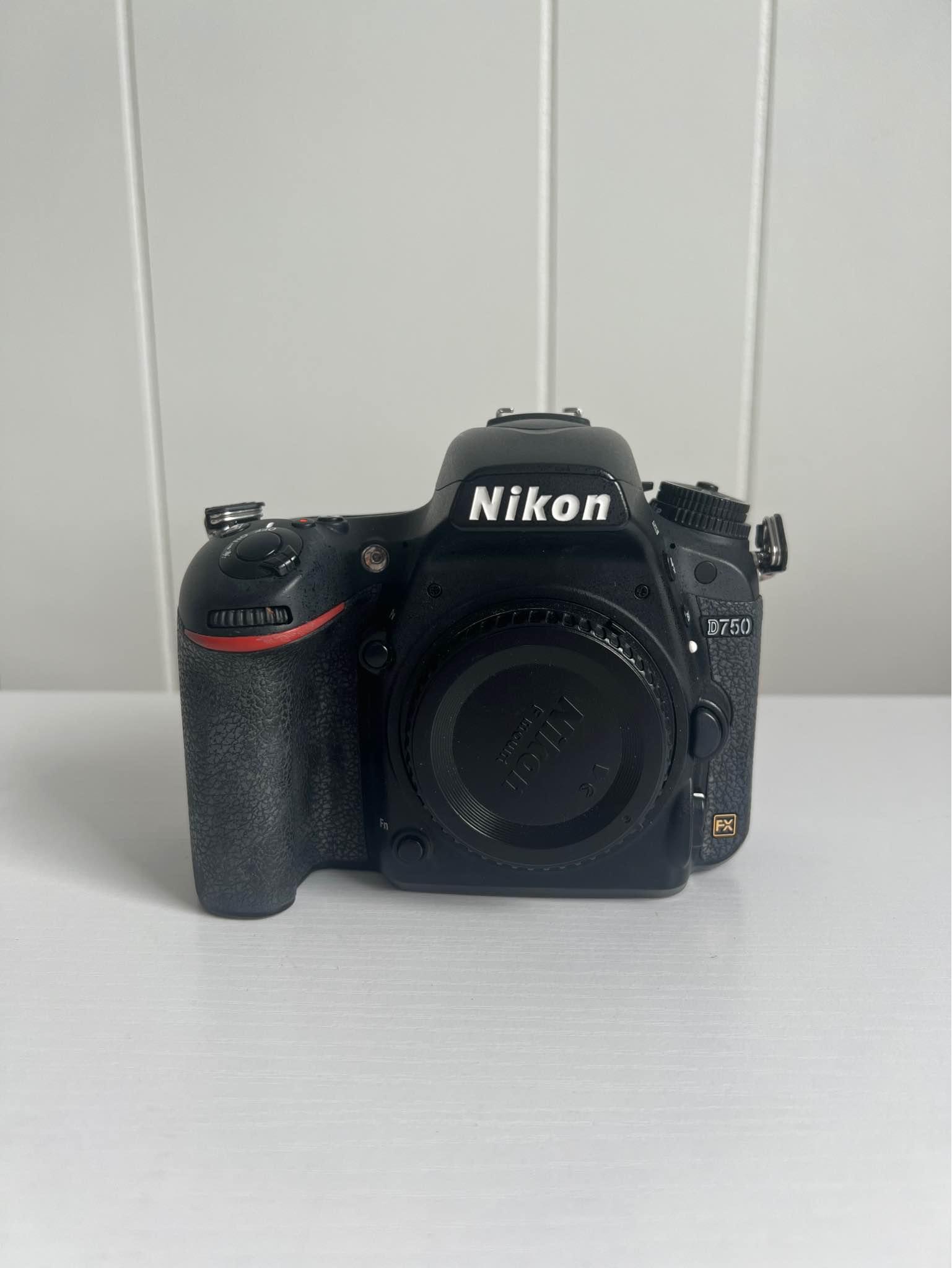 Nikon D750 camera with Nikkor 24-85mm lens