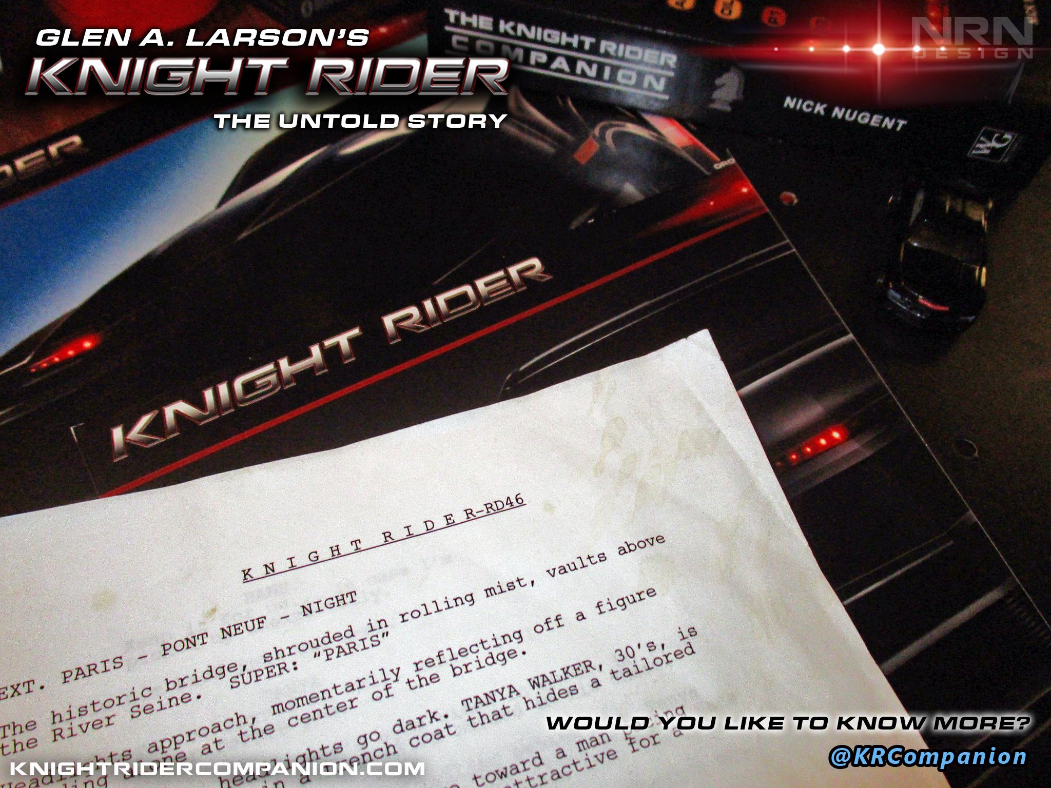The Knight - KRC EXCLUSIVE REVEAL - Glen A. Larson's Knight Rider Movie ...