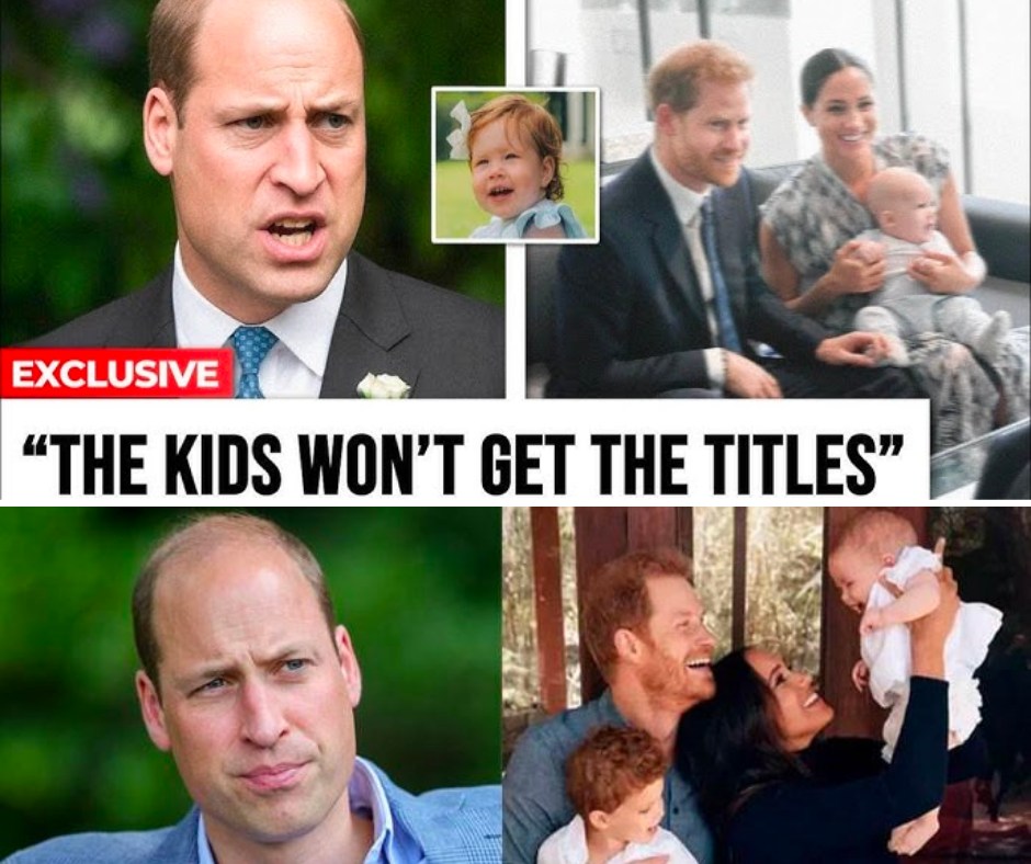 L O - “William’s Final Straw? Archie & Lilibet’s Titles At Risk!” After ...