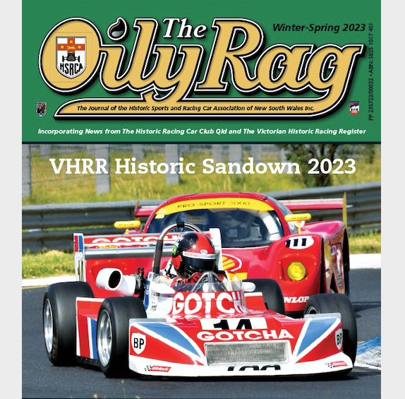 HSRCA - The Oily Rag, our quarterly magazine will be in...