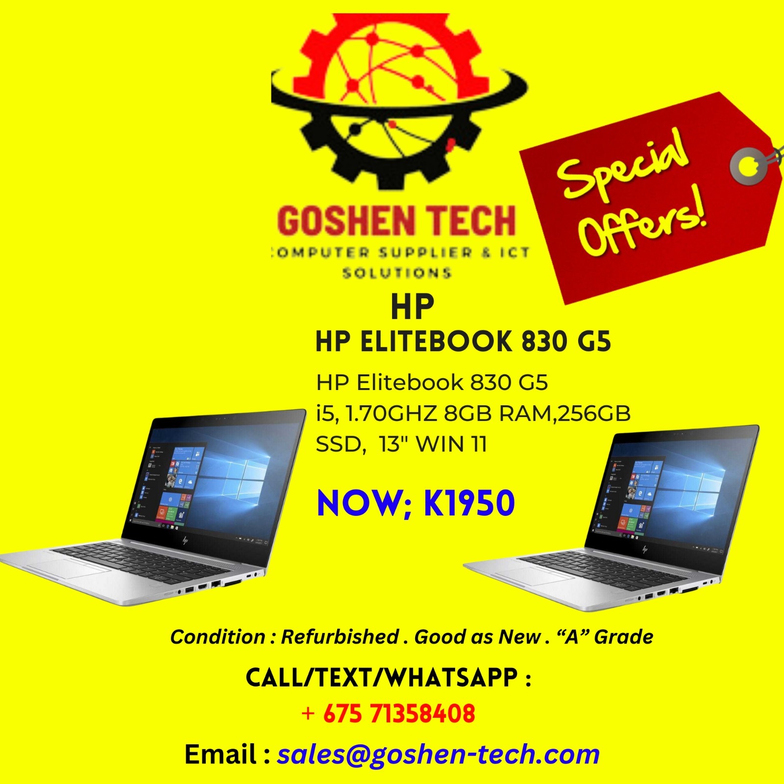 Goshen Tech - Check out our Stall for your laptop and PC...