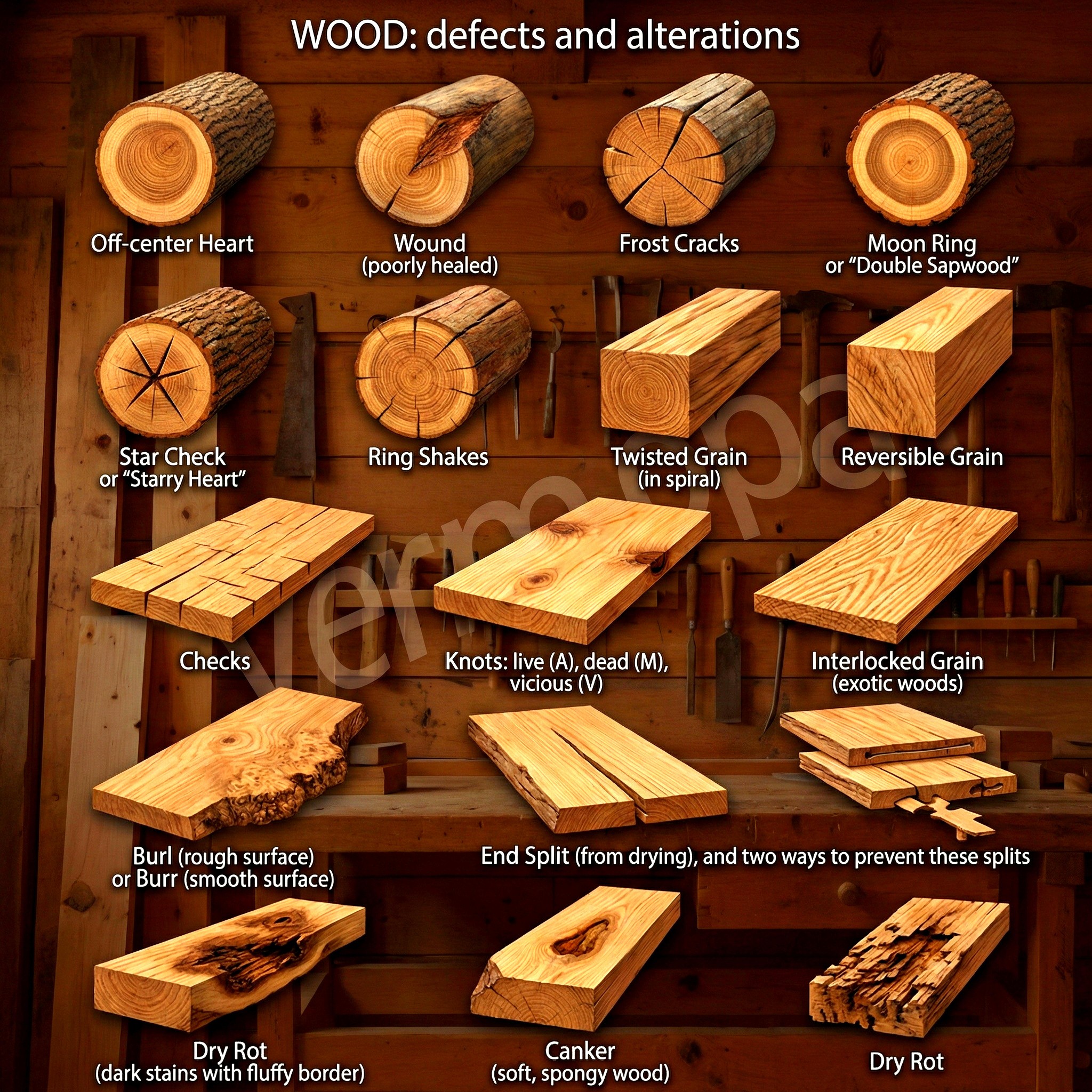 DreamSpace Deas - This is a quick guide to common wood... | Facebook