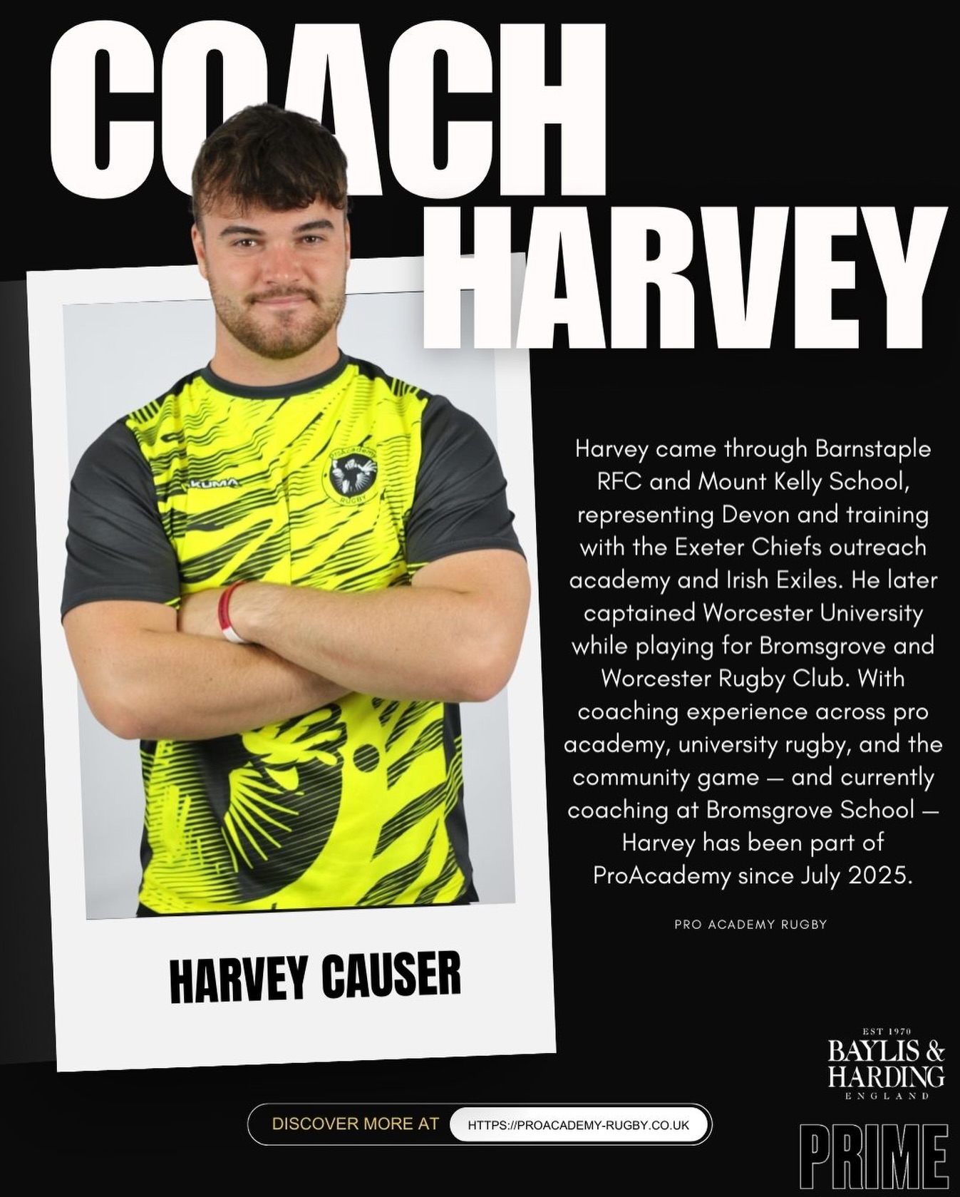 ProAcademy - Meet the coach 👋 Harvey — part of the Pro Academy coaching ...
