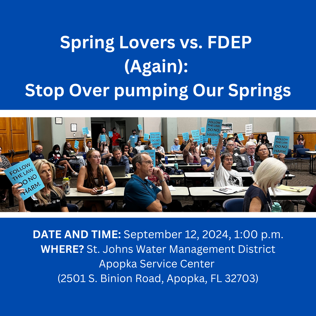 🚨 Action Alert: Springs Harm... - Florida Springs Council