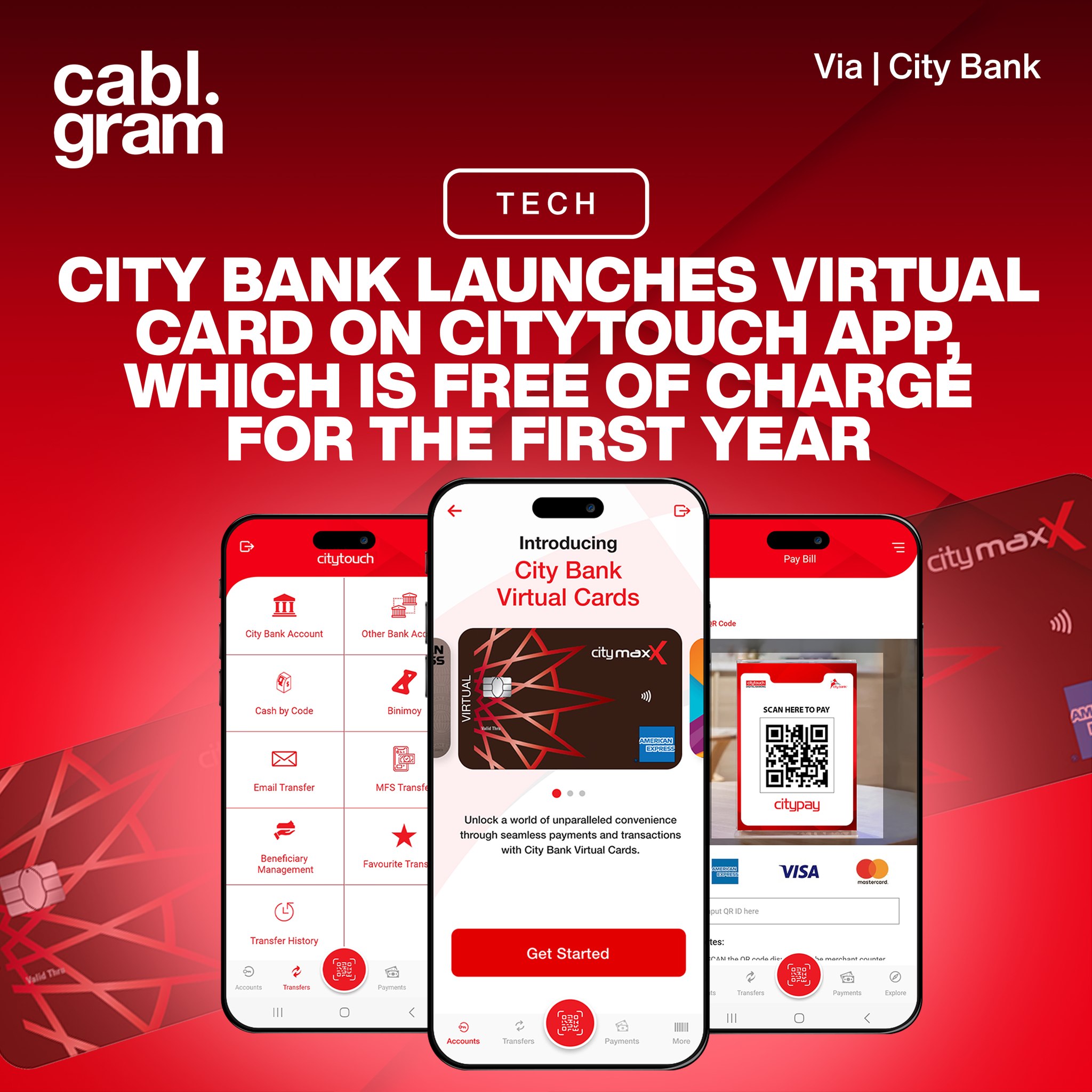 Cablgram - 💳 City Bank has introduced Virtual Debit