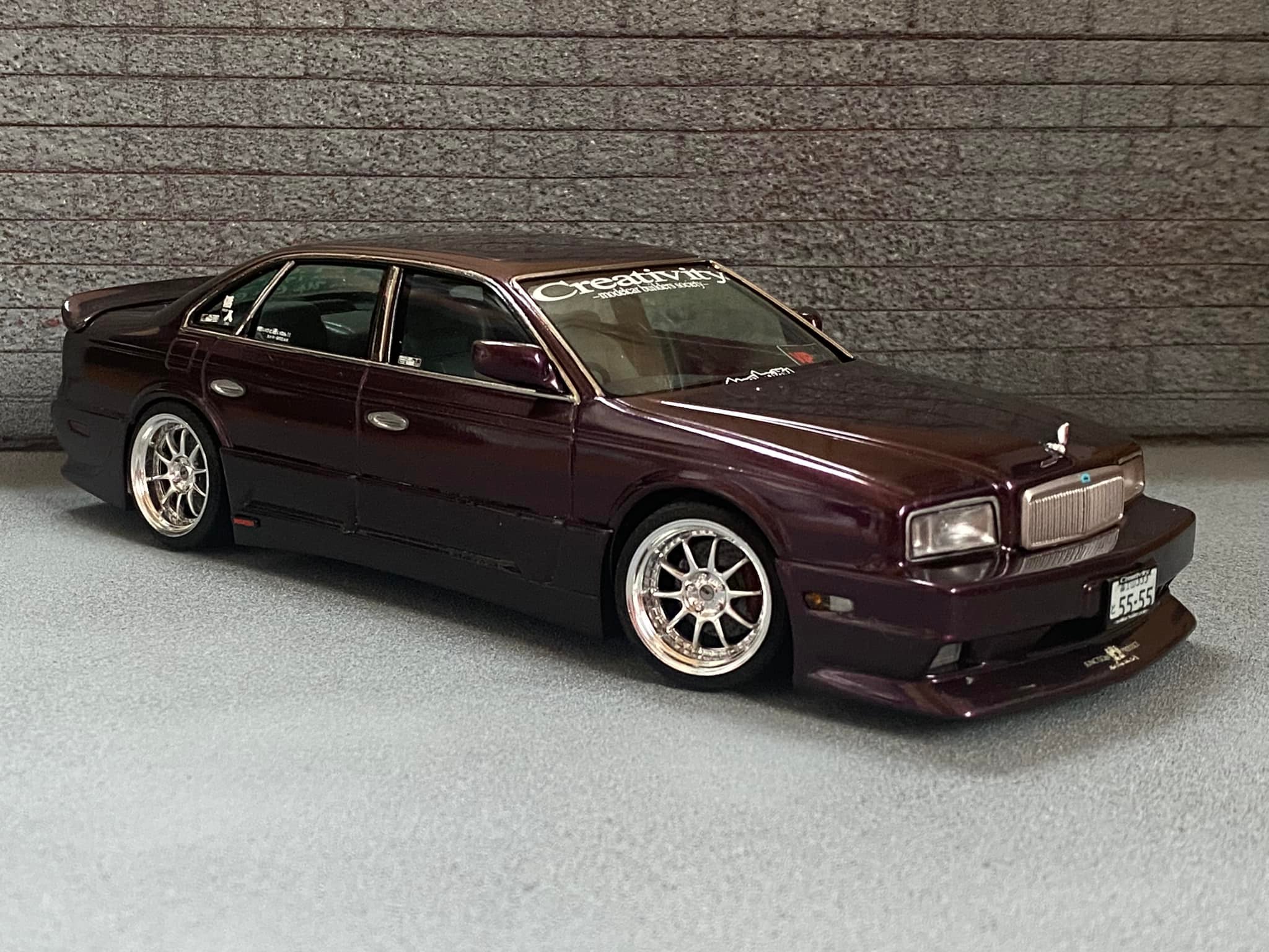 アオシマ1/24F50プレジデントVIPCARリムジン族車ビップカー アオシマ1
