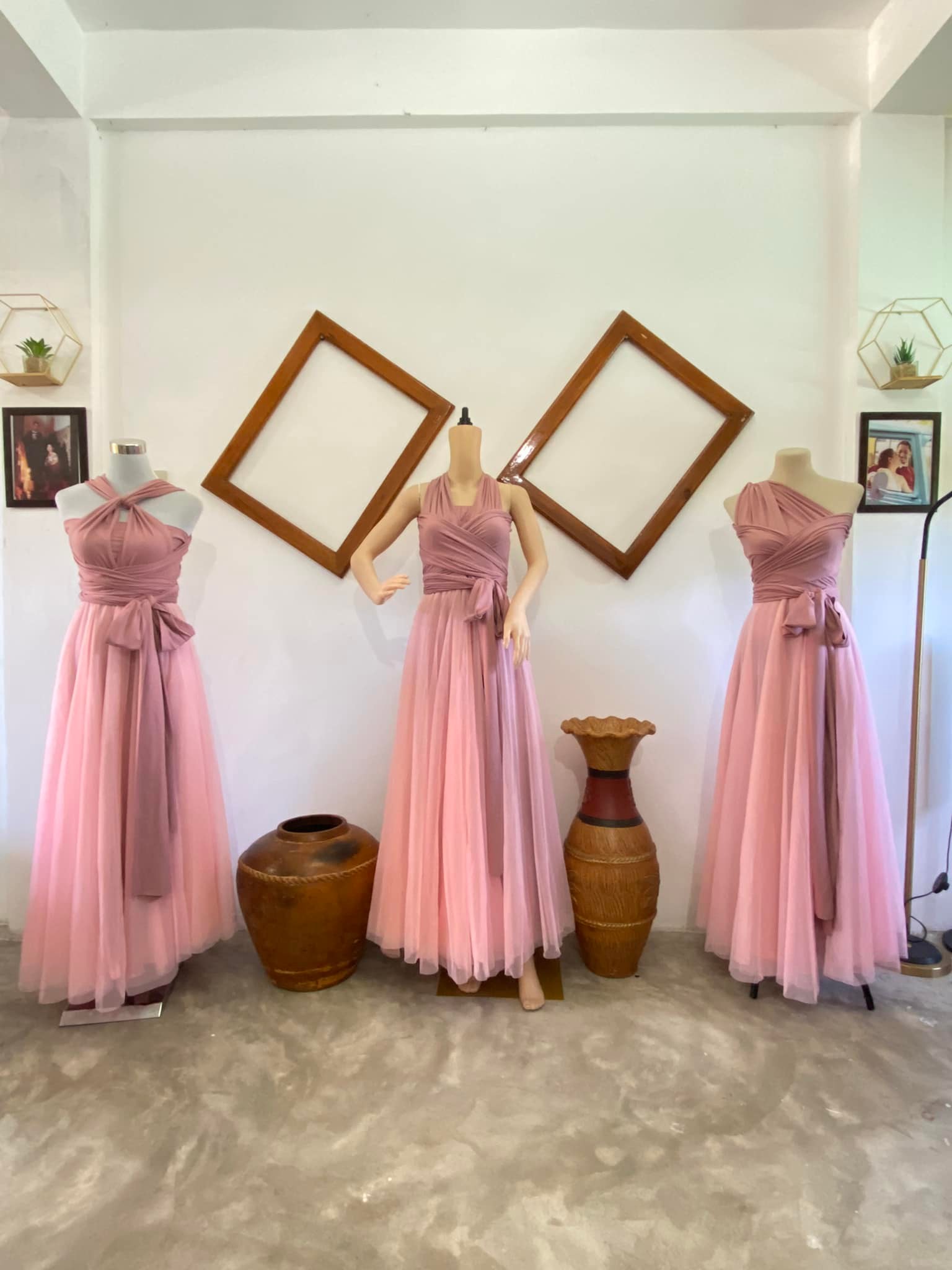 rose gold infinity dress bridesmaid Bridesmaid's with tulle for and old rosemotif👗 Available at DK Britanico Collection Shop. 📍P5 Panal, Tabaco City, Albay. ☎️09267036154 Birdy grey