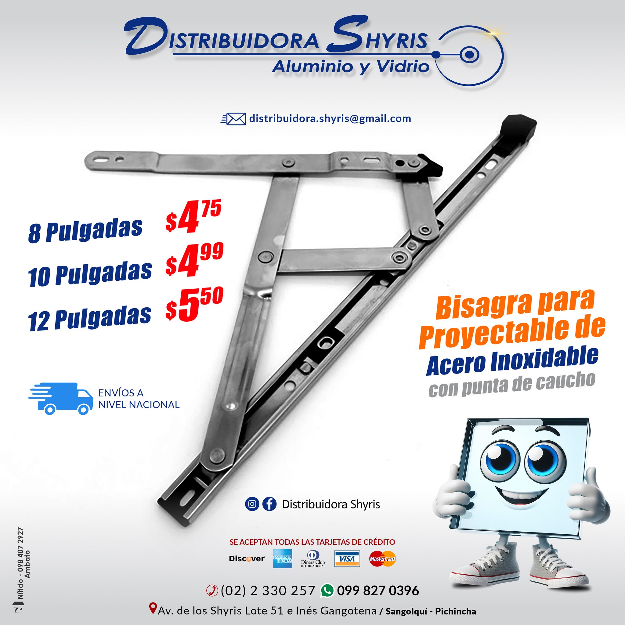 Distribuidora - 🎯 BISAGRA PARA PROYECTABLE DE ACERO INOXIDABLE CON ...