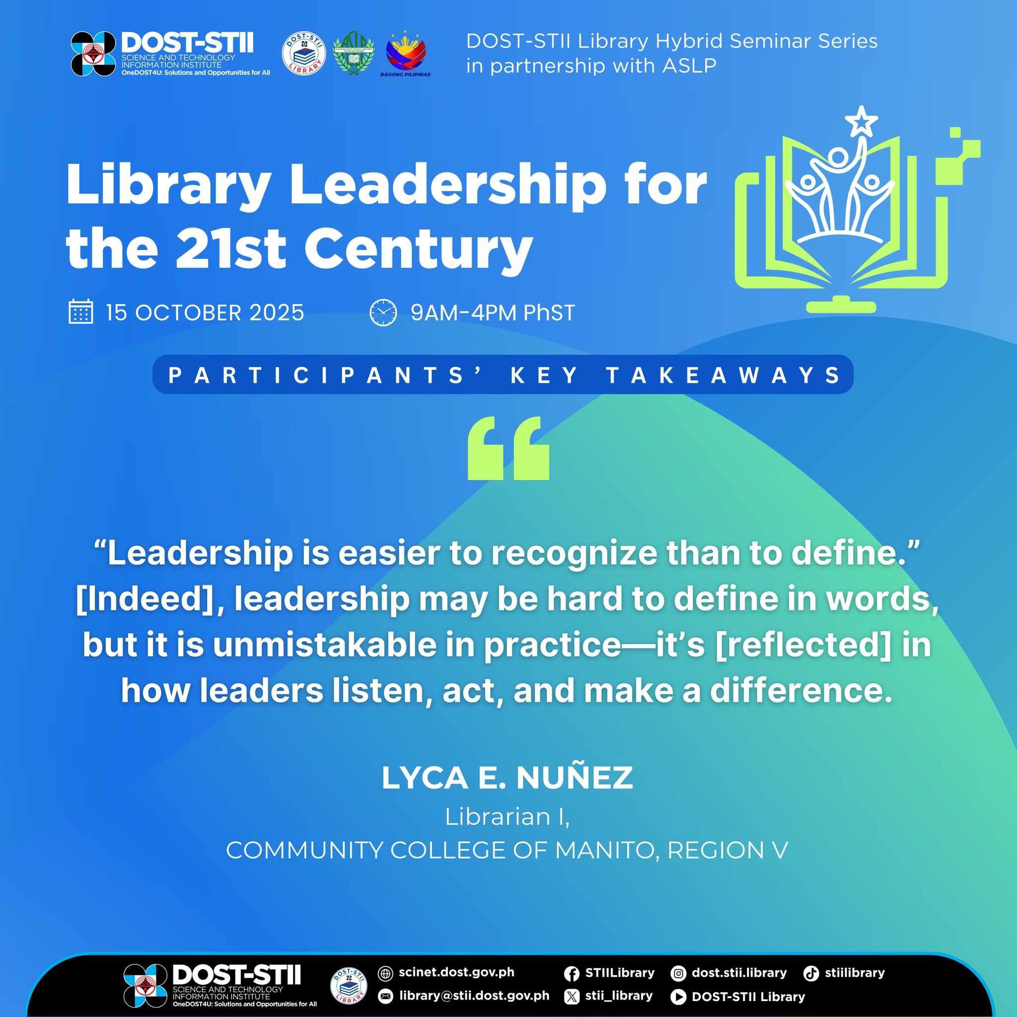 Science and Technology Information Institute Library-DOST added a new ...