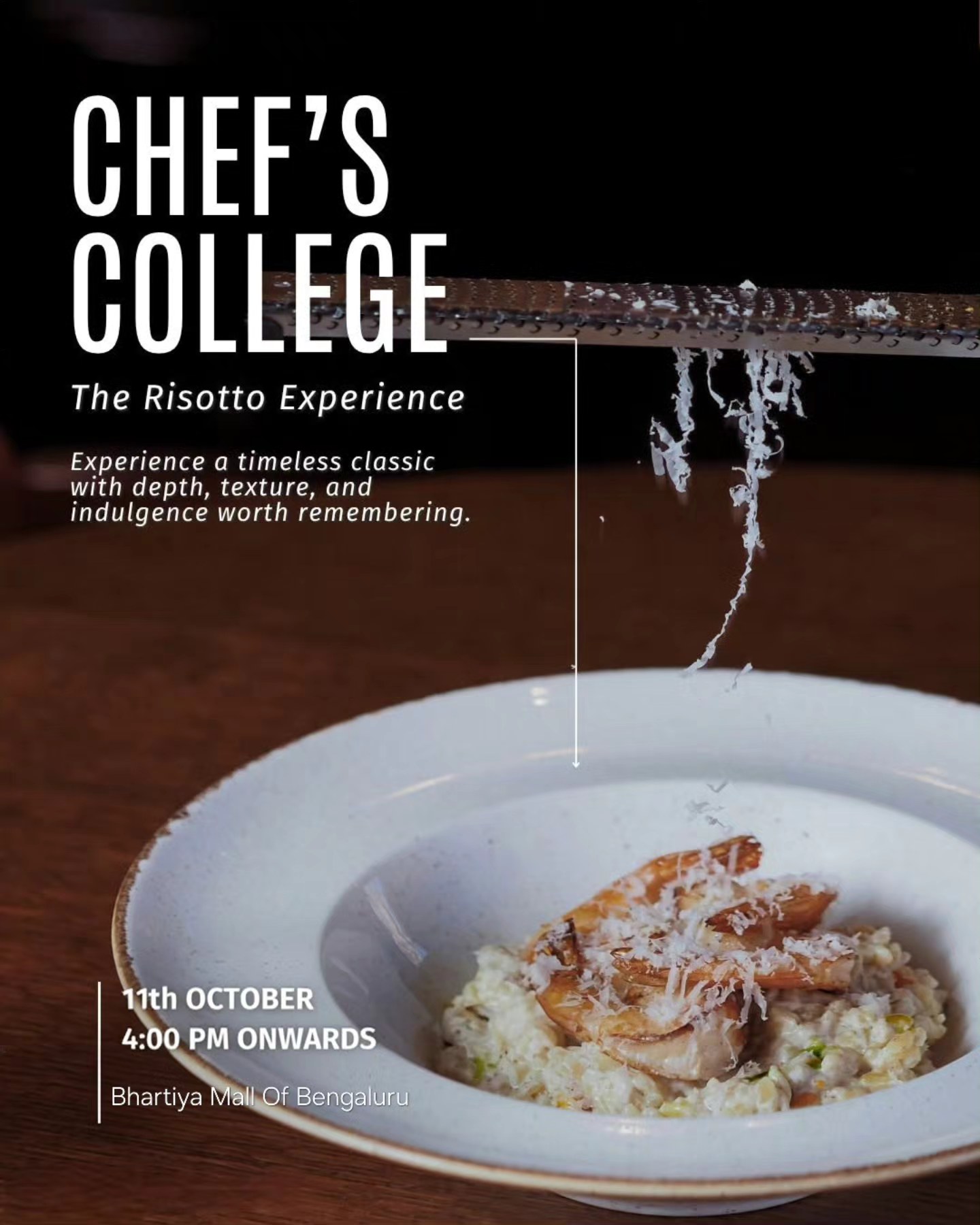 Bhartiya - Join us at Bhartiya Mall Of Bengaluru for the The Risotto ...