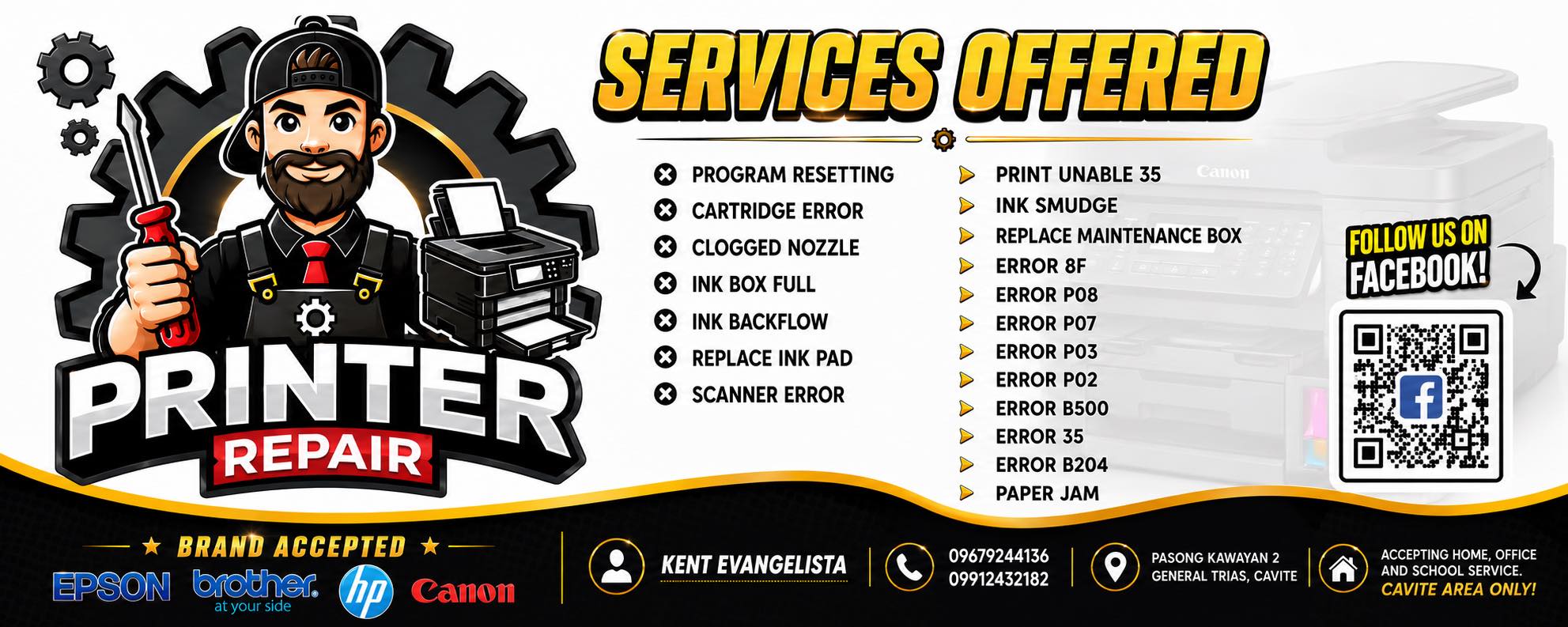 Printer Repair By Sir Kent | Pasong Kawayan
