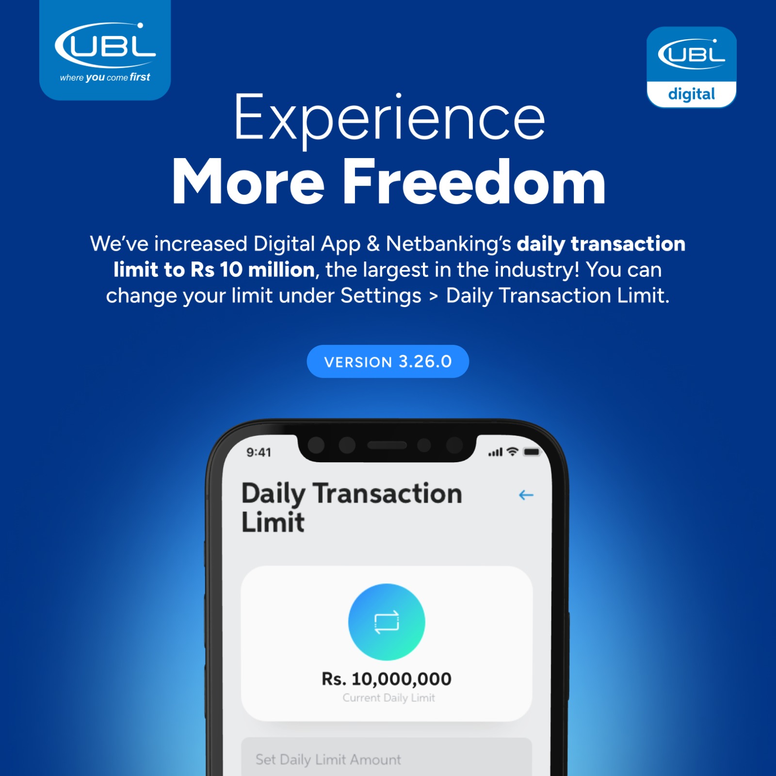 Seize the opportunity for larger... - UBL - United Bank Ltd