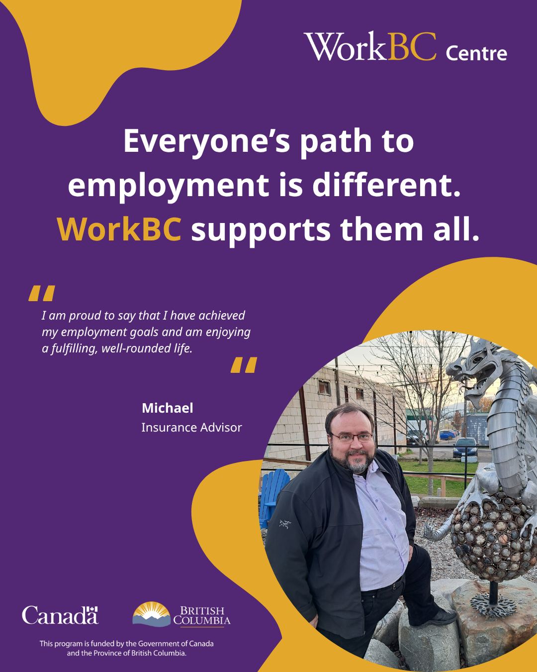 Workbc - Michael, who lives with a disability, faced employment ...