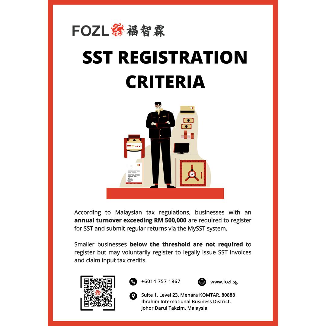 FOZL Malaysia - SST Registration Criteria in Malaysia... | Facebook