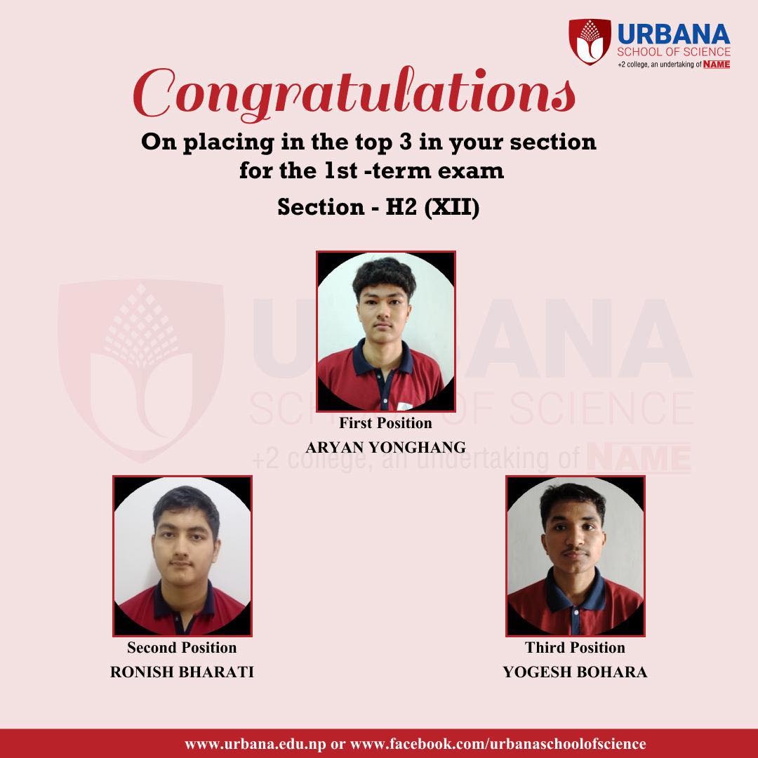 Congratulations On placing in... - URBANA School of Science | Facebook