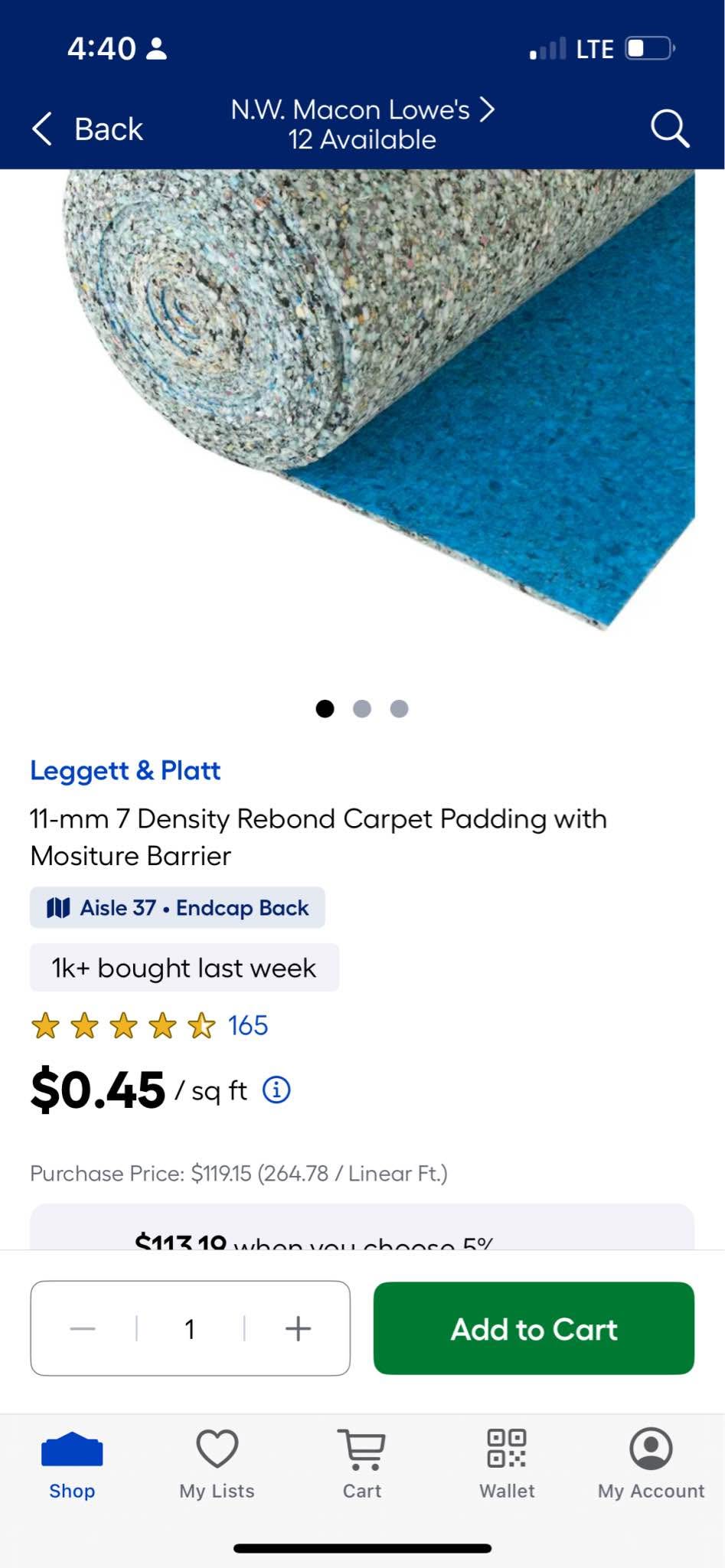 Density Rebond Carpet Padding - Area Rugs - Macon, Georgia | Facebook ...