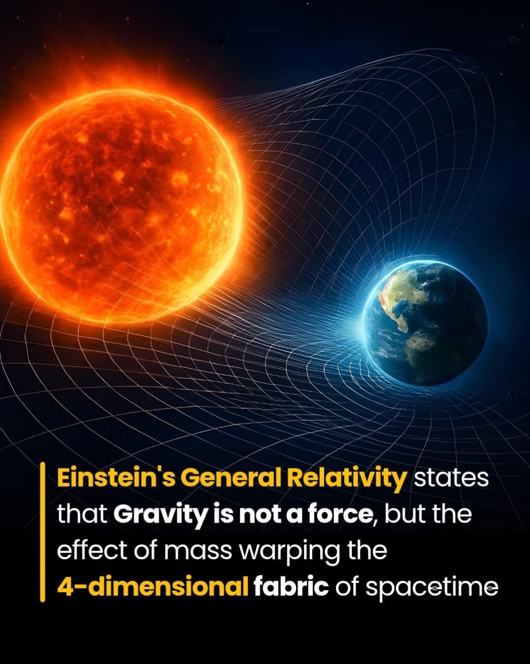 Mr - Einstein's General Relativity states that gravity is not a force ...