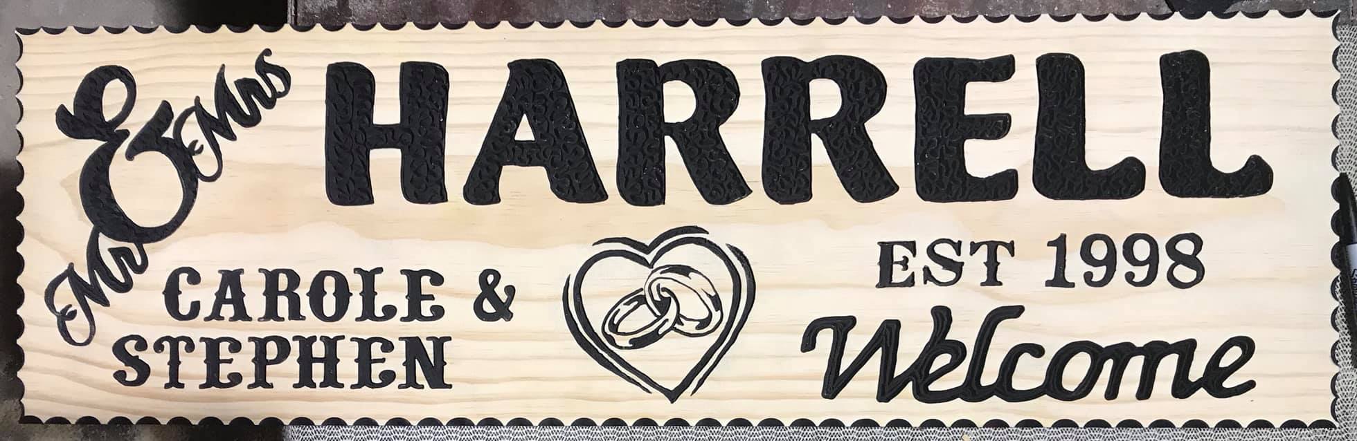 Hand Routed Wood Signs