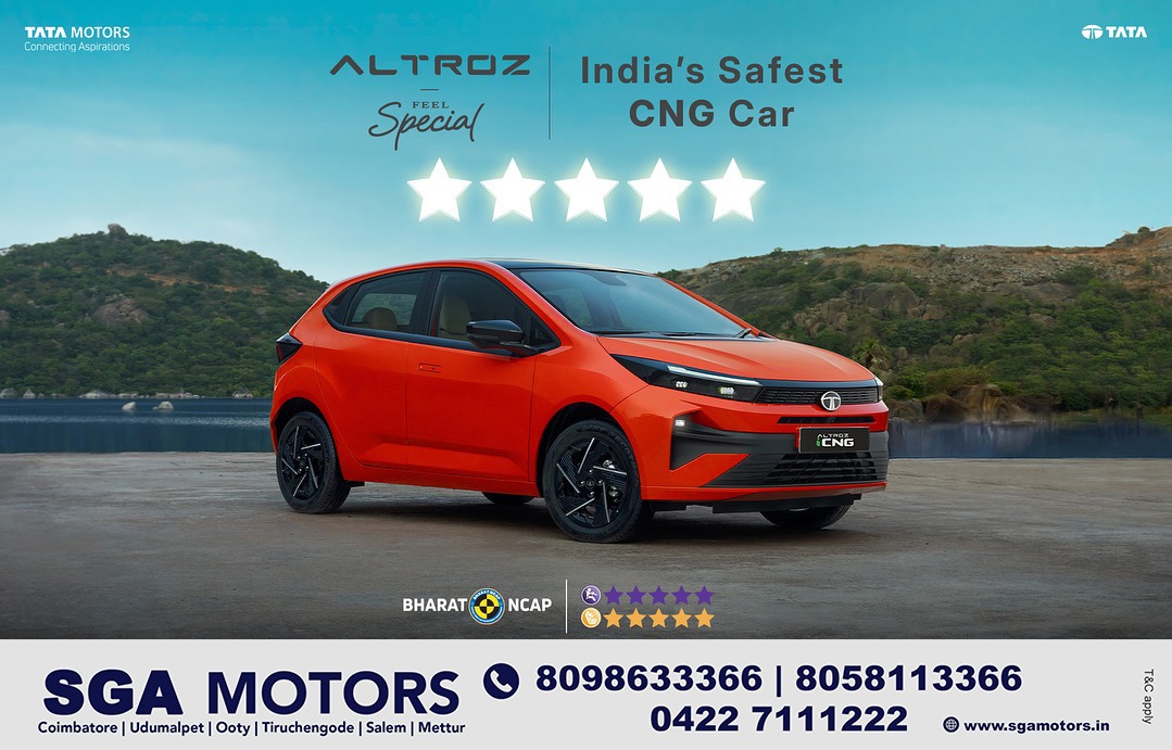 Sga - Drive smarter, safer, and greener with the Tata Altroz CNG! Rated ...