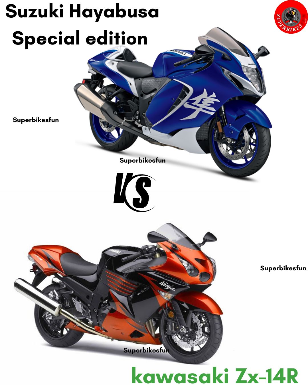 Suzuki Hayabusa vs kawasaki ninja zx 14rr